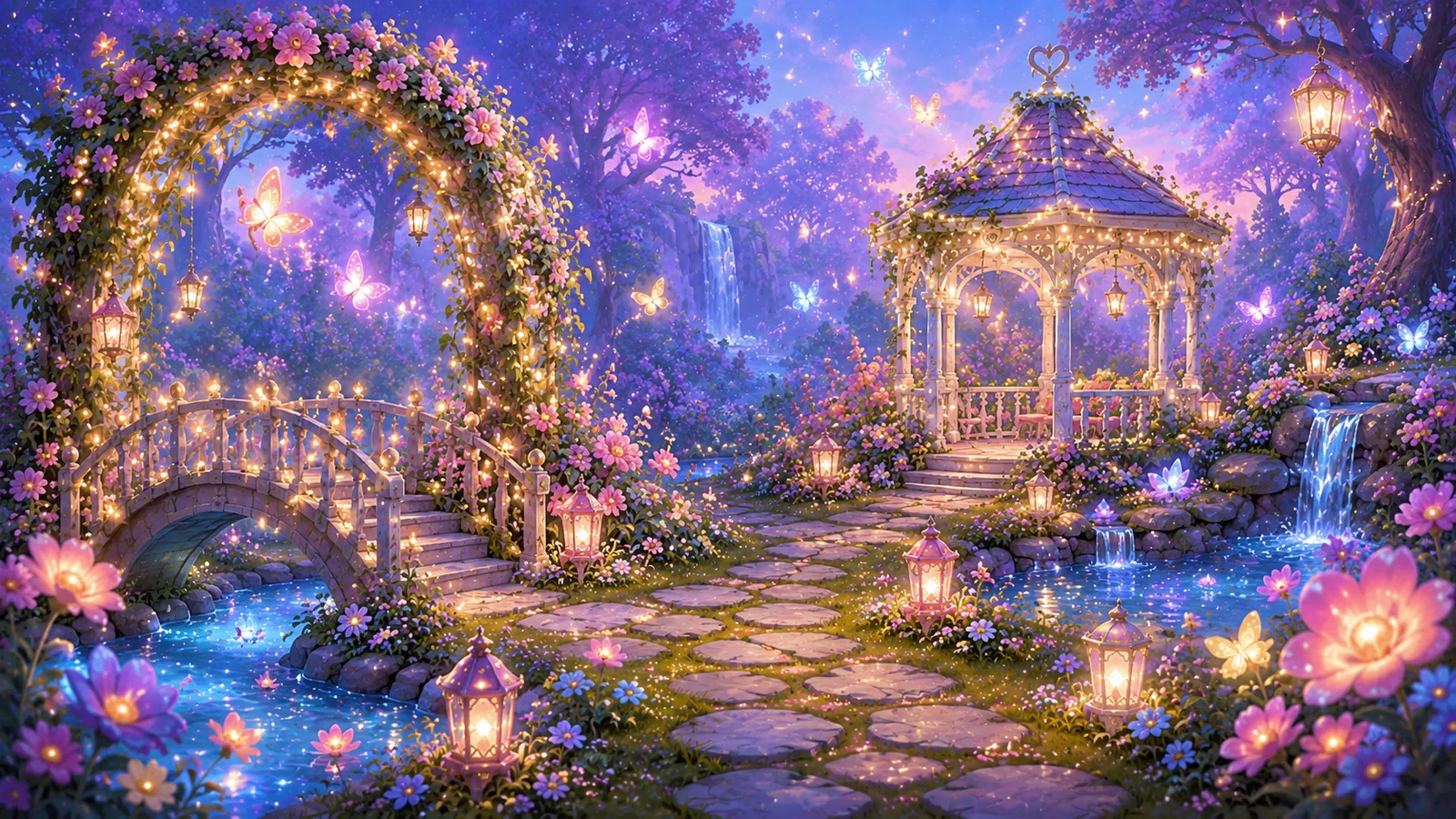 ファンタジー・蝶の庭 の世界観背景