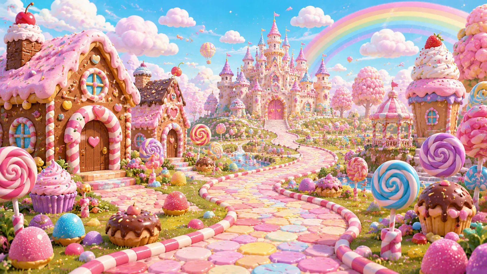 ファンタジー・お菓子の国 の世界観背景