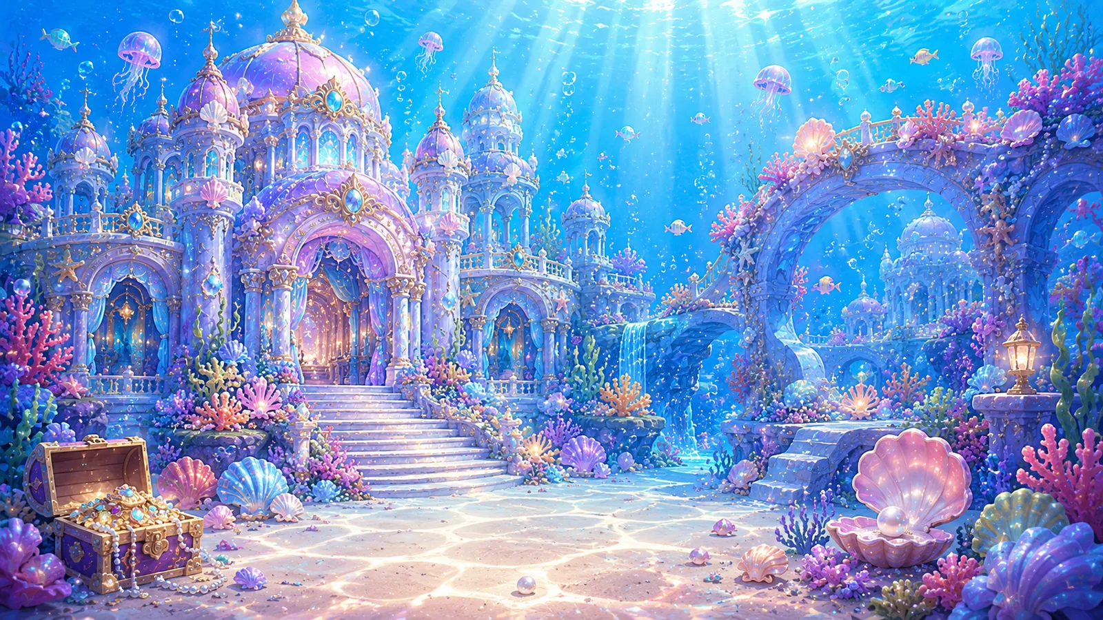 ファンタジー・海底宮殿 の世界観背景